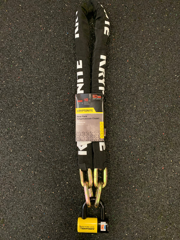KRYPTONITE Fahgettaboudit chain & NY Disc lock
